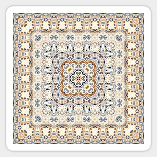 Arabic ornate square pattern Sticker